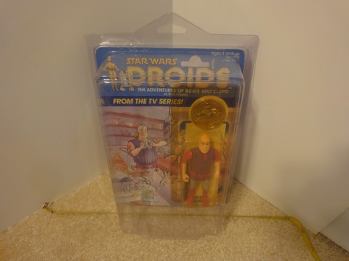 Vintage Star Wars DROIDEN Jord Dusat gekrempelte Actionfigur, versiegelte Blase. - Bild 12 von 12