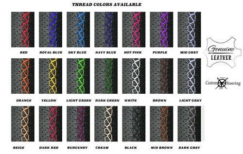 For FREIGHTLINER CASCADIA Steering Wheel Cover Perforated Leather select stitch - Bild 3 von 6