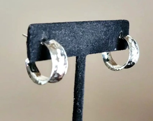 Erick's Sterlingsilber 5/8 Zoll Breitreifen Ohrringe Taxco.925 - Bild 5 von 9