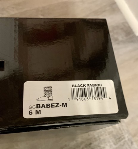 Guess Boots Black Faux Suede/Fur Ankle Boot Size 6 - Picture 6 of 8