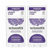 Schmidt's Aluminum-Free Vegan Deodorant Lavender & Sage (PACK 2) -FREE SHIPPING