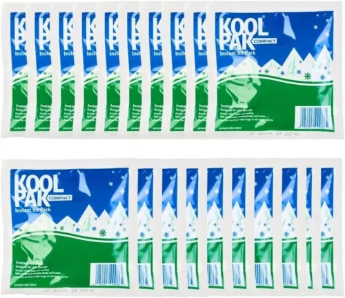 Koolpak Compact Instant Ice Packs Mini Eisbeutel zur Schmerzlinderung bei Sportverletzungen - Bild 1 von 6