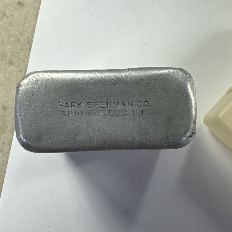 Vtg Camel Cigarette Tupper Case & Park Sherman Aluminum & Amity Leather