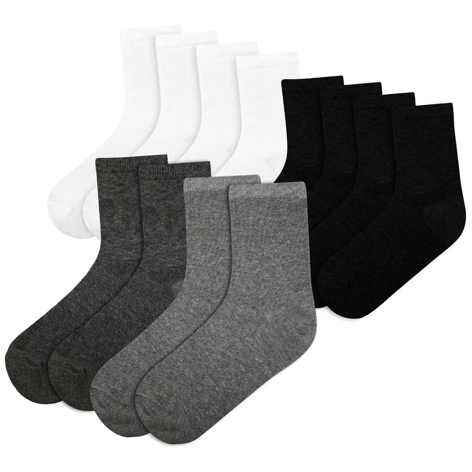 A2Z Damen Cotton Rich Uni Socken 6er Pack Luxuriöse Weiche Socken für Frauen