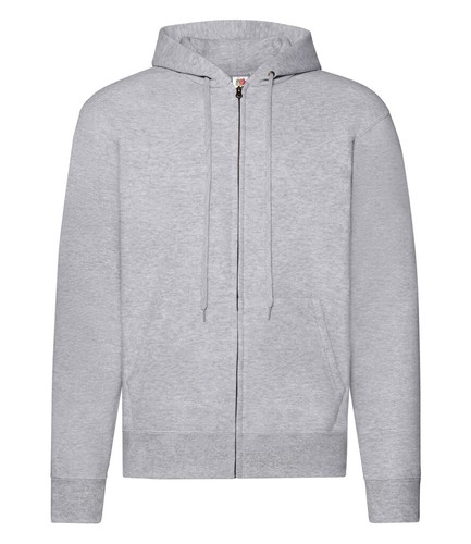 Fruit of the Loom Full Zip Hoodie Hoody Hooded Sweatshirt NO LOGO - Picture 5 of 12