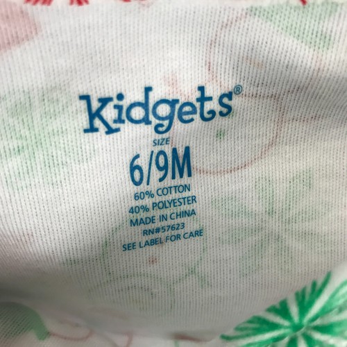 Body intero Kidgets bambino ragazzo ragazza 6-9M Natale pupazzo di neve bianco - Foto 6 di 10