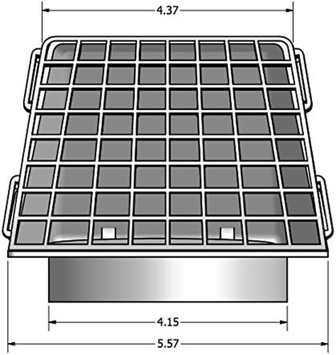 Lambro Industries 1471W Dryer Vent Hood with Removable Screen 4 in. White New - Picture 5 of 12