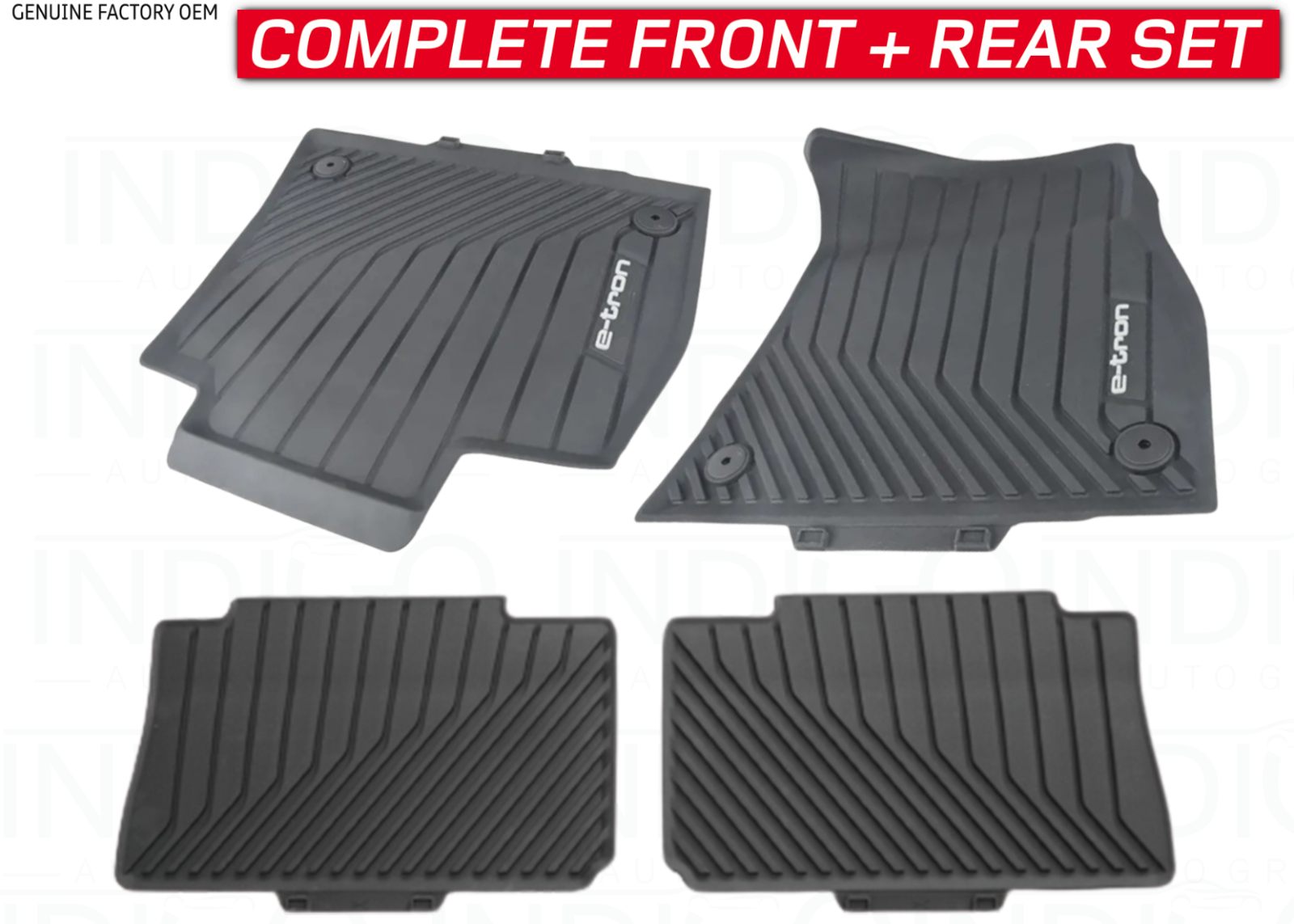 2024 Audi ETron Sportback COMPLETE Rubber AllWeather Floor Mat Set