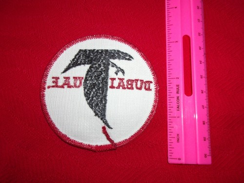 Vintage DUBAI U.A.E. Patch United Arab Emirates hawk falcon round ? military - Picture 2 of 4