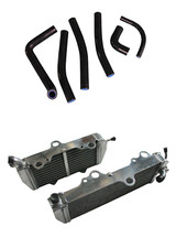 Per KTM 500 MX 500MX 1989 Radiatori Alluminio + TUBO SILICONE NERO