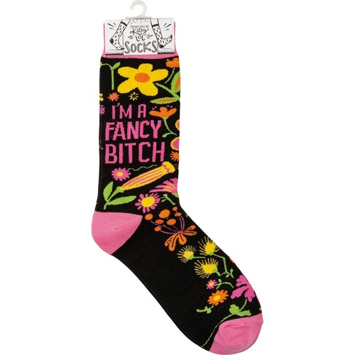 I'm A Fancy B*tch Unisex Calcetines Talla M/L Primitivos de Kathy Moda Nuevos - Imagen 2 de 4