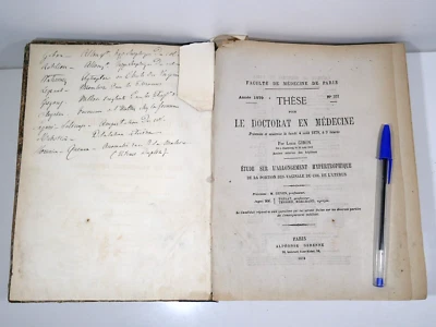 Médecine (1879) UTERUS - OBSTETRIQUE - GYNECOLOGIE (EO) Recueil de 8 thèses - Photo 1/4