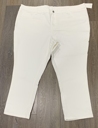 Ladies size 26 White ANKO SKINNY 3/4 Stretch Jeans / Pants Capri *NEW* BNWT - Picture 1 of 4
