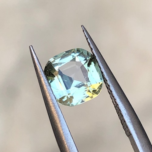 1.10 Ct square cushion top quality Tourmaline loose gemstone from Afghanistan - Imagen 2 de 11