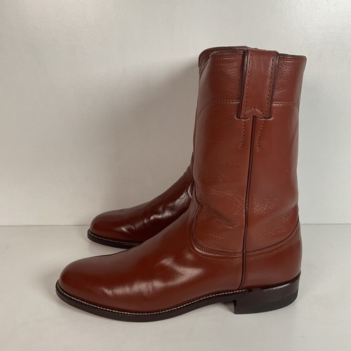 Botas de Vaquera Justin Brown Vintage Años 70 8.5 B Hechas en EE. UU. Piel de becerro - Imagen 16 de 17