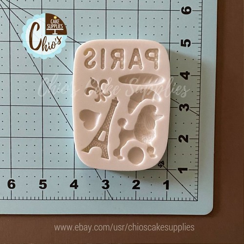 Silikonform mit Paris-Motiv, 11 Hohlräume. Eiffelturm Silikonform - Bild 4 von 5