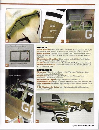 Fine Scale Modeler July 98 Eisenhower Mustang NASCAR Thunderbird Proteus - 第 6/13 張圖片