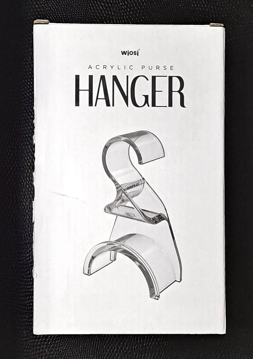 WIOSI 6 TALL CLEAR ACRYLIC PURSE HANGER HANDBAG HOOK FOR WARDROBE NEW eBay