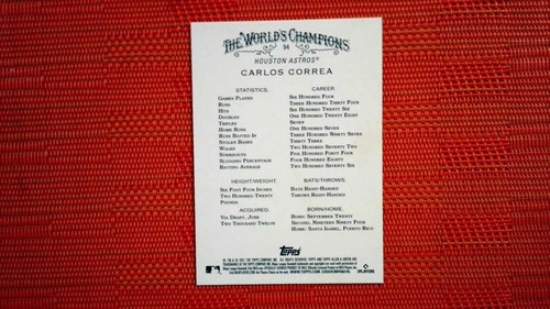 2021 Topps Allen & Ginter Hot Box Silver Foil #94 Carlos Correa - Picture 2 of 2