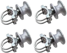 4PC Cantilever Slide Gate Fence Rollers for 2 1/2" Round Post X 1 5/8" Wheel 4"