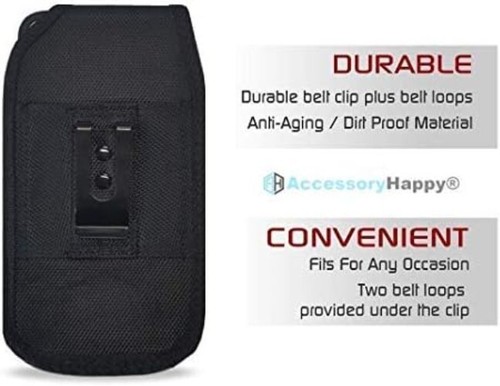 Rugged Nylon Phone Holster with Adjustable Belt Loop for All Popular Smartphones - Picture 7 of 9
