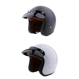 Details About Magideal 3 4 Open Face Motorcycle Helmet With Sun Visor White S Black M