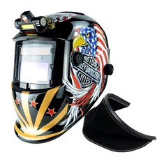 TRQWH Auto Darkening Welding Helmet Light True Color & Welding Helmet Bib