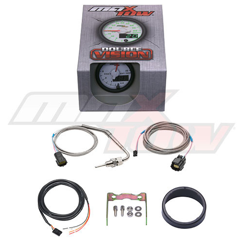 52mm White MaxTow Double Vision 1500�F Diesel Pyrometer EGT Gauge - Picture 6 of 6