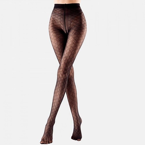 Collant collant donna Giulia Mesh Model 6 fantasia bello imitazione a rete... - Imagen 3 de 12