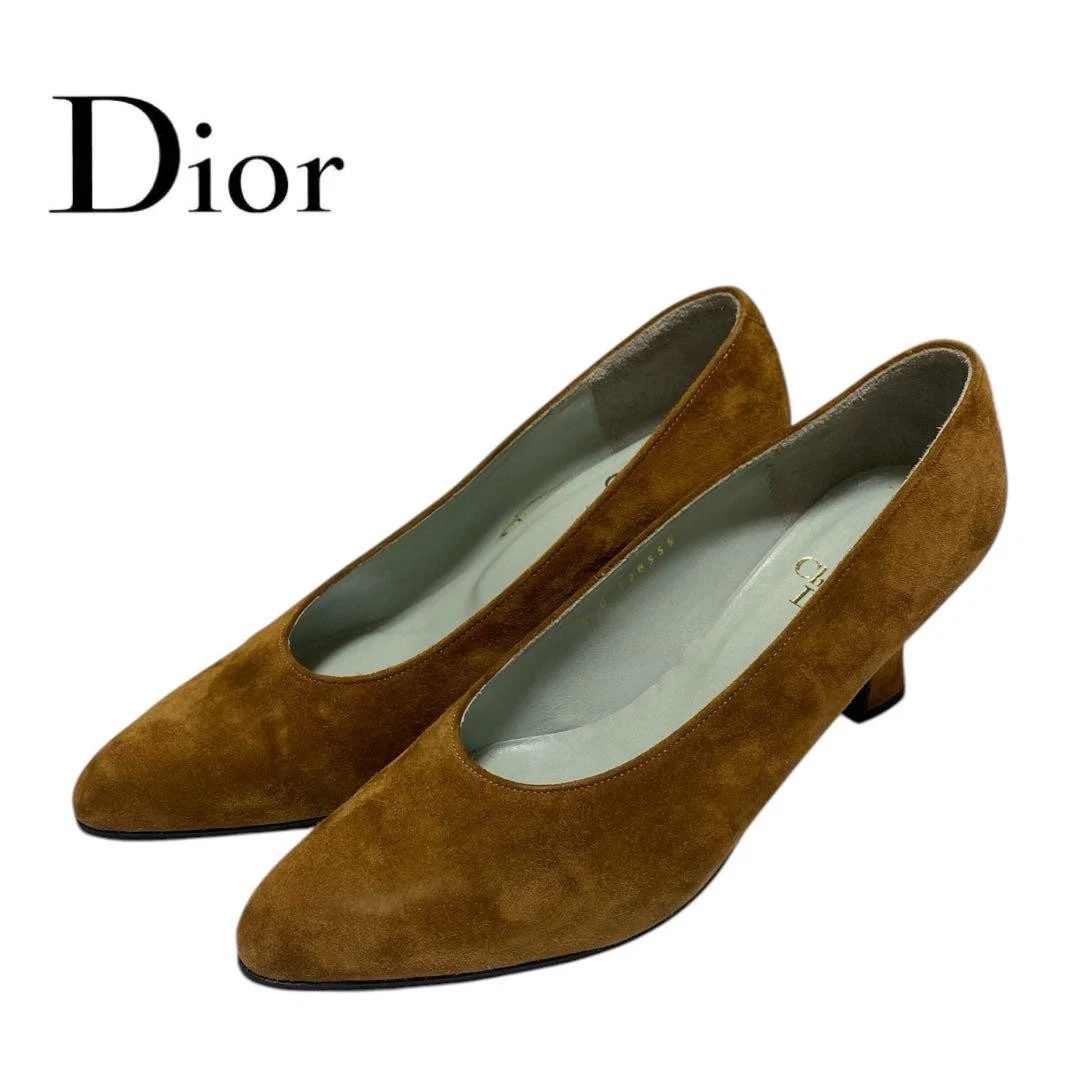 Escarpins Christian Dior talon daim marron EU35/US5 59843c
