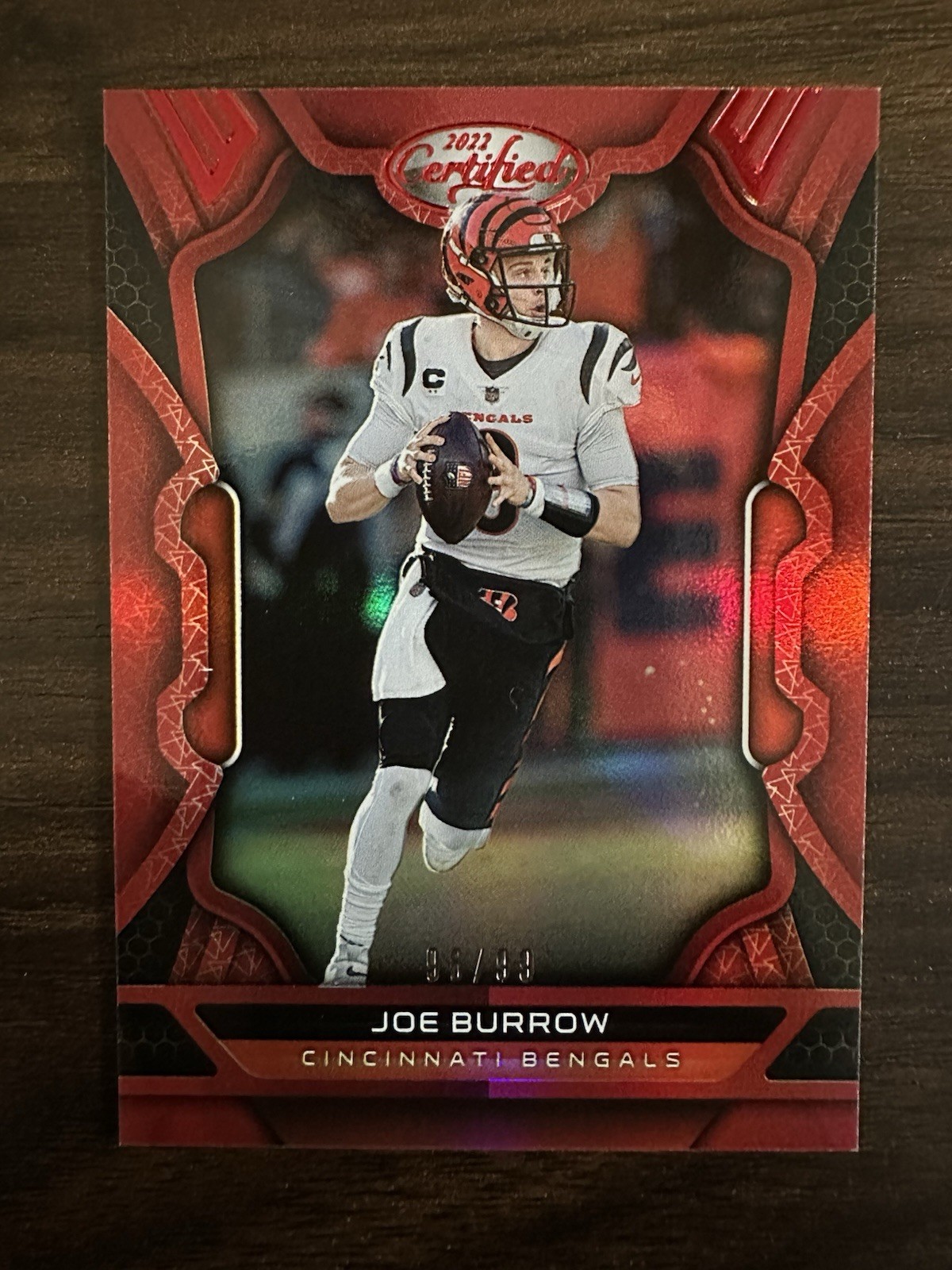2022 Panini Certified - Joe Burrow #18 Mirror Red /99