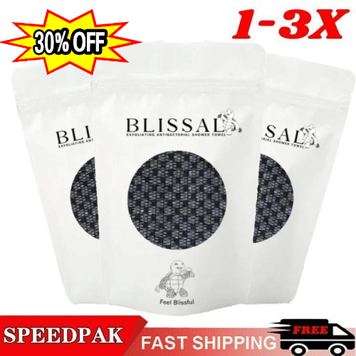 Toalla de ducha exfoliante Blissal-Blissal Blissal toalla de baño exfoliante negra~; - Imagen 1 de 17