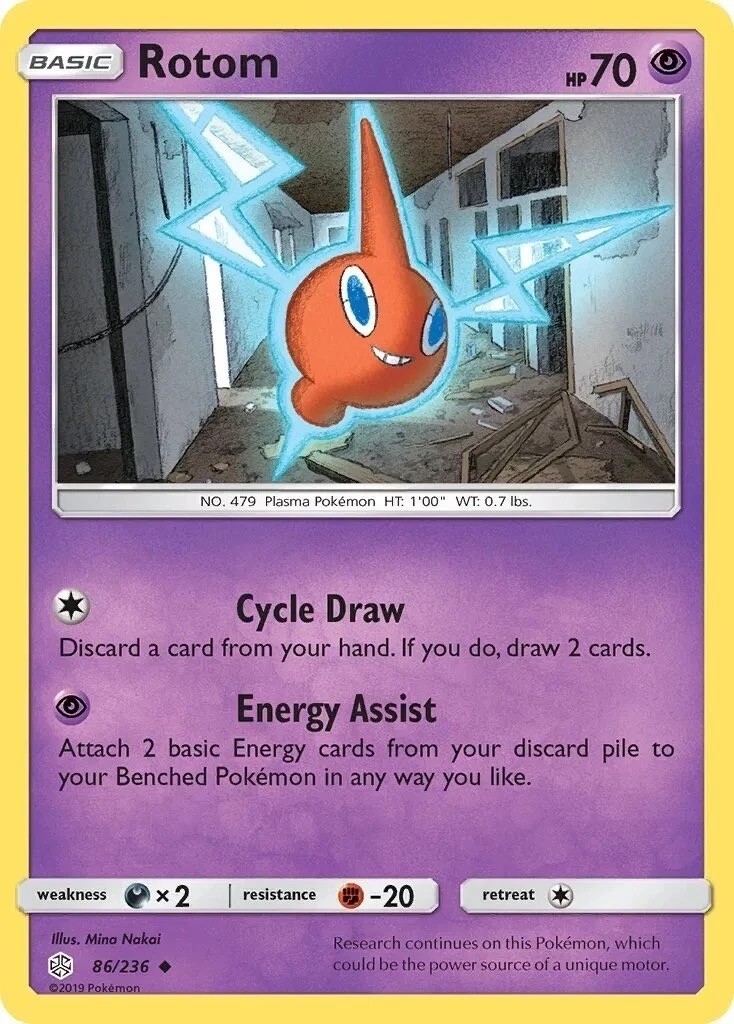 Pokemon - ROTOM - 86/236 - Cosmic Eclipse - NM/M