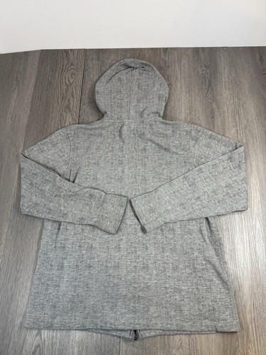 Vision Street Wear Hoodie Mens Medium Zip Gray Embroidered Sweatshirt - Picture 9 of 10