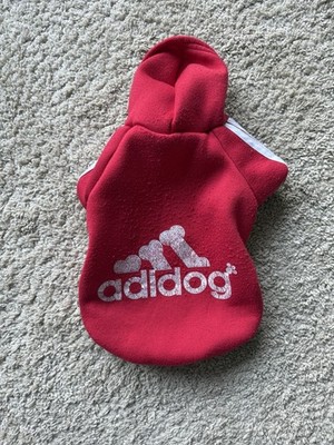  HUNDE HOODIE ADIDOG GR. S HUNDE CHIHUAHUA MOPS SWEATSHIRT KAPUZE*ROT