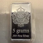 Scottsdale Mint 5g 999 Fine Silver Bullion Bar - In OMP