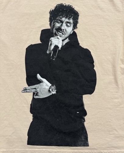 Jack Harlow Shirt Adult Large Come Home The Kids Miss You Tour 2022 Beige Tee - Picture 7 of 7