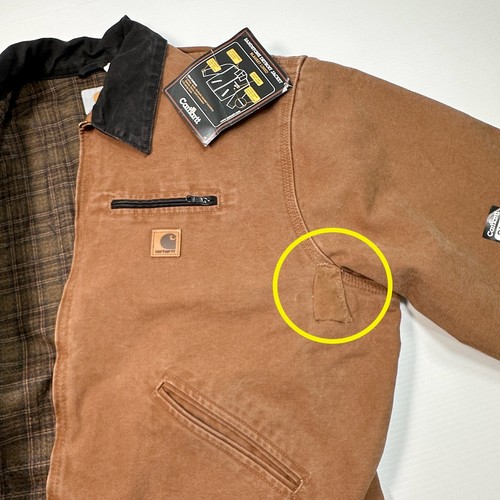 Repaired Deadstock Carhartt J97 BRN Brown Blanket Lined Detroit Jacket NWT 2XL - Picture 5 of 7