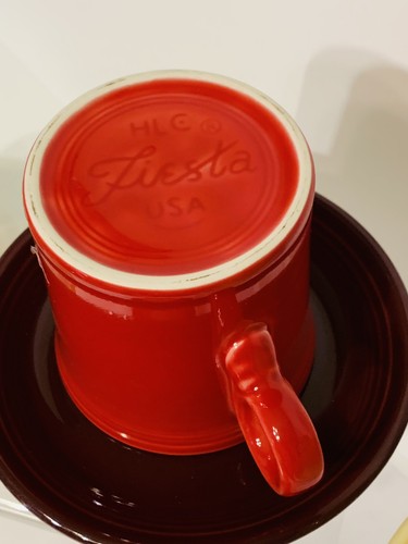 3er Set Fiesta Geschirr Teetassen & Untertassen Sets Ring Henkel Kaffeetasse/Tasse - Bild 8 von 16