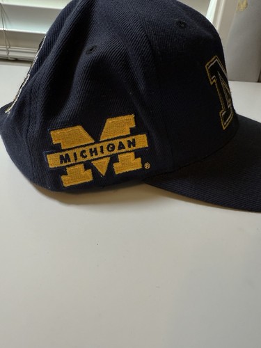 Vintage Michigan Wolverines Top Of The World SnapBack Hat Graffiti 90s RARE - Bild 3 von 5
