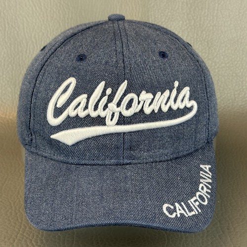 Cappello California blu con scritta bianca strapback berretto baseball regolabile - Foto 2 di 12