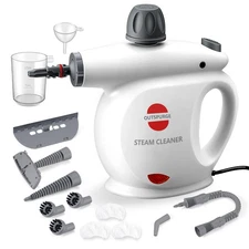 Outspurge Handheld Steam Cleaner, Pressurized Multi-Surface Steam Shot with 13