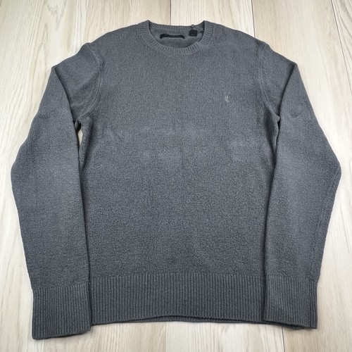 All Saints Olnar Crewneck Pullover Sweater Herren Größe S Small Grau - Bild 2 von 11