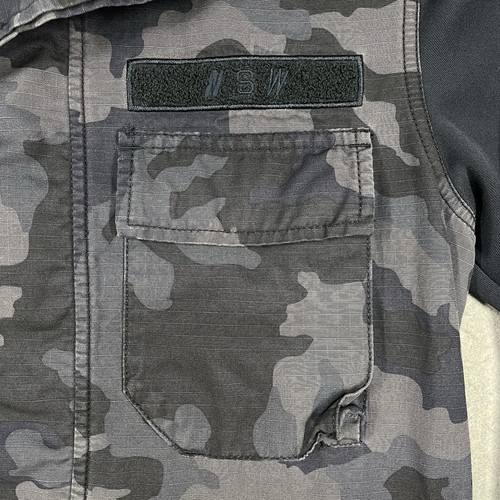 Nike Jacket Mens Small Blue Camo NSW SPORTSWEAR Gorpcore Ripstop Snap Pockets - Picture 4 of 11