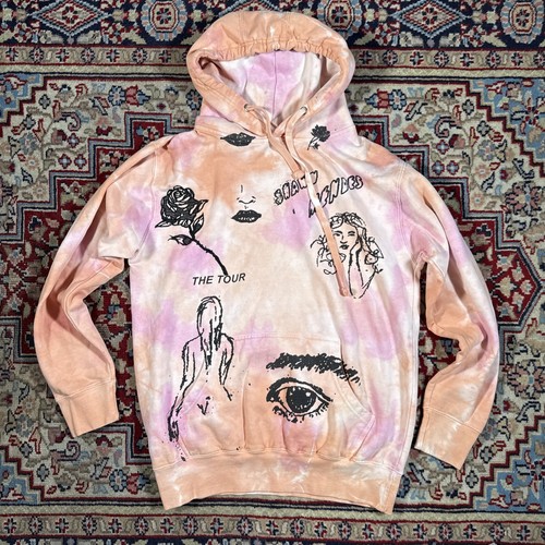 Shawn Mendes The Tour Sketch II Tie-Dye Hoodie Unisex Size Medium Sweatshirt - Picture 1 of 5