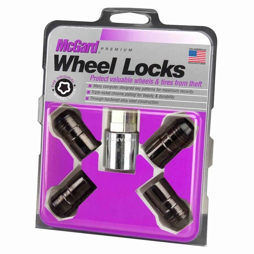 Universal Wheel Lug Nut Lock set/kit MCGARD M14 x 1.5 BLACK with Key - Image 4 of 4