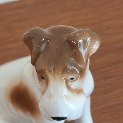 Vintage Fox Terrier Dog Ceramic Figurine Numbered 10629 Mid Century 11 cm Tall - Picture 9 of 15