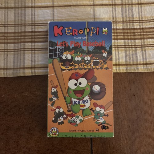 Keroppi VHS 1994 f.h.e. Sanrio Let's Play Baseball Volume 4 RARE Tested - Picture 2 of 4