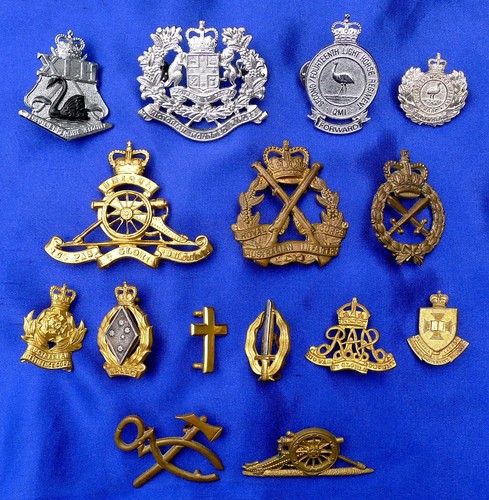 AUSTRALIAN SLOUCH HAT BADGES COLLAR & TRADE BADGES LIGHT HORSE, CORPS & INFANTRY - 第 19/19 張圖片