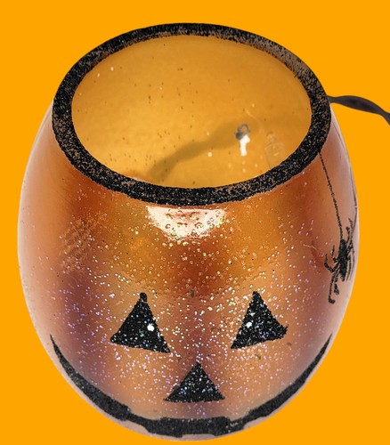 Stoney Creek 3 Inch Pumpkin Lighted Glass Jar Halloween Decoration - Picture 4 of 12